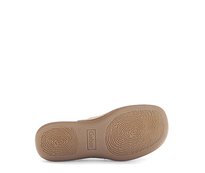 Gabor Zehentrenner Beige - Rauleder