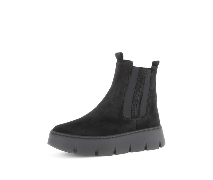Gabor Chelsea Boot Schwarz - Rauleder