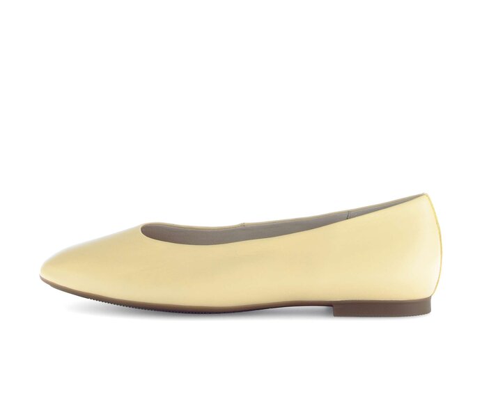 Gabor Eleganter Ballerina Gelb - Glattleder