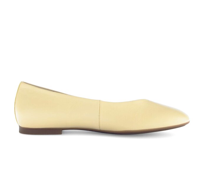 Gabor Eleganter Ballerina Gelb - Glattleder