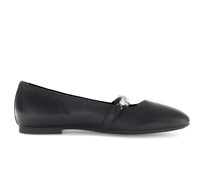 Gabor Eleganter Ballerina Schwarz - Glattleder