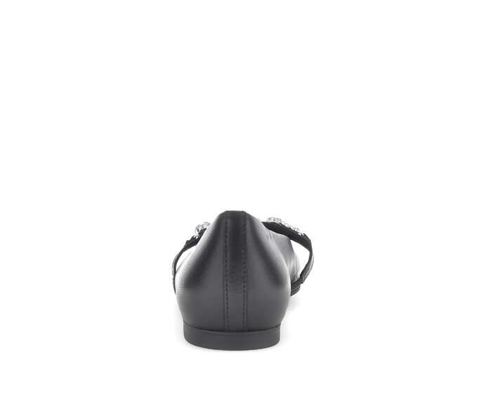 Gabor Eleganter Ballerina Schwarz - Glattleder