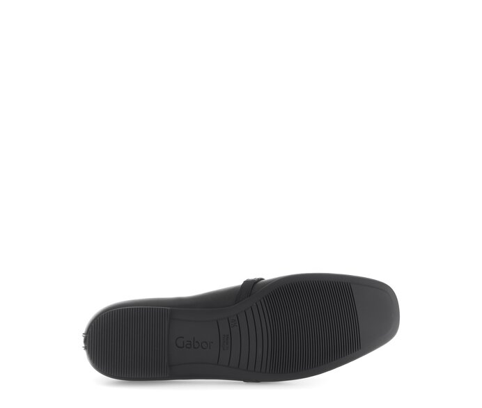 Gabor Eleganter Ballerina Schwarz - Glattleder