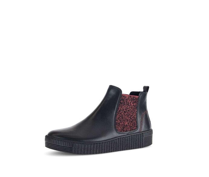 Gabor Chelsea Boot Schwarz - Glattleder