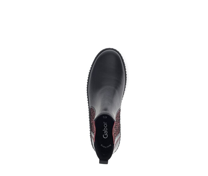 Gabor Chelsea Boot Schwarz - Glattleder