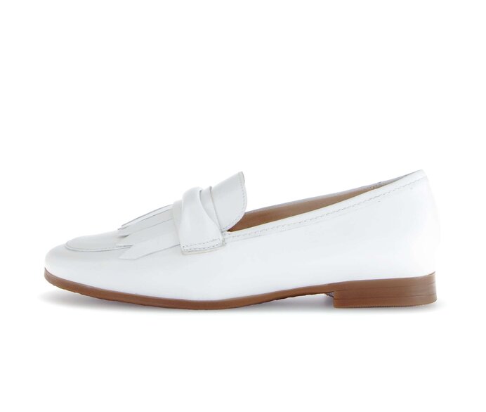 Gabor Slipper Weiß - Glattleder