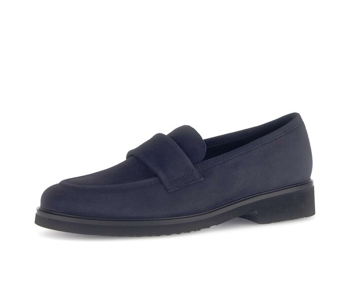 Gabor Slipper Blau - Rauleder