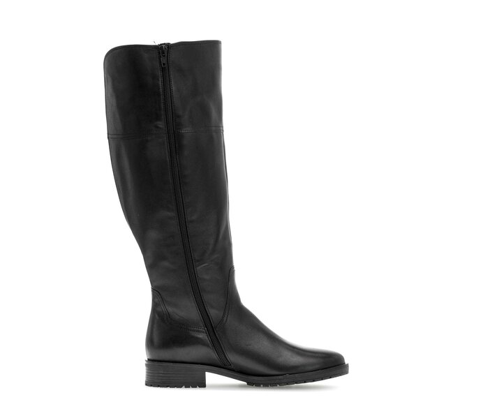 Gabor Sportlicher Stiefel Schwarz - Glattleder
