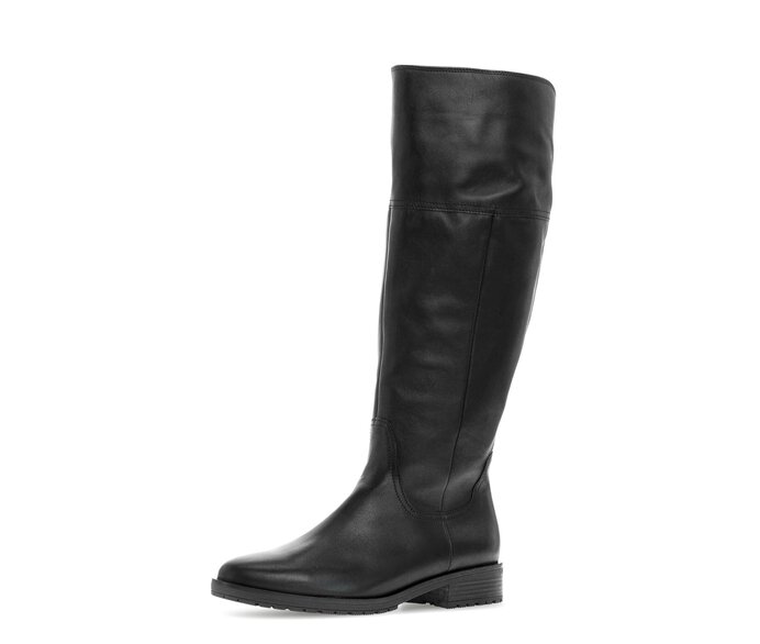 Gabor Sportlicher Stiefel Schwarz - Glattleder