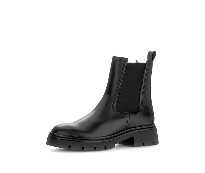Gabor Chelsea Boot Schwarz - Glattleder