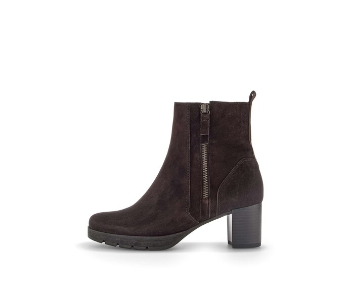 Gabor Sportliche Stiefelette Braun - Rauleder