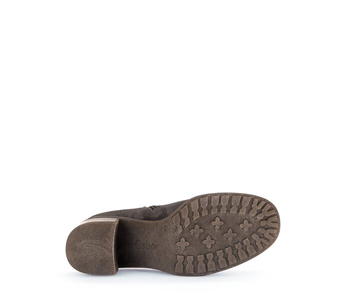 Gabor Plateau Stiefelette Grau - Rauleder