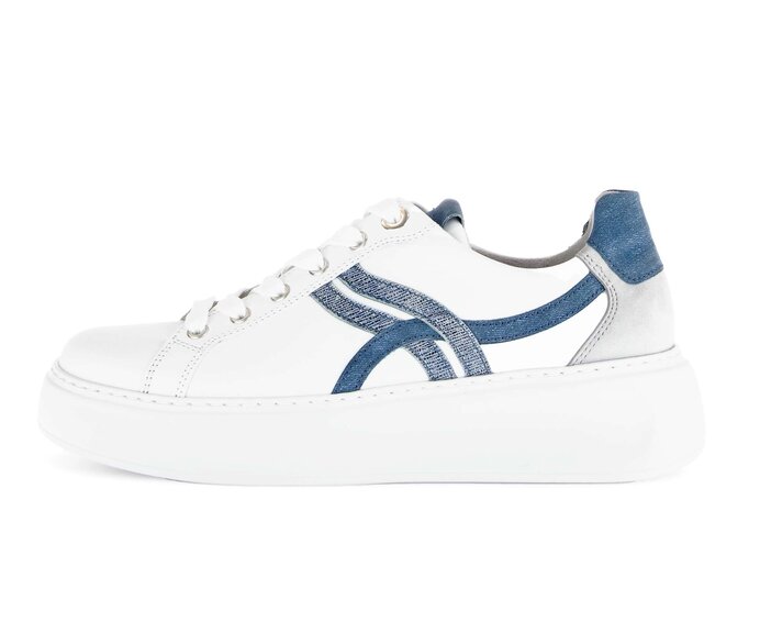 Gabor Sneaker Low Weiß - Materialmix Leder