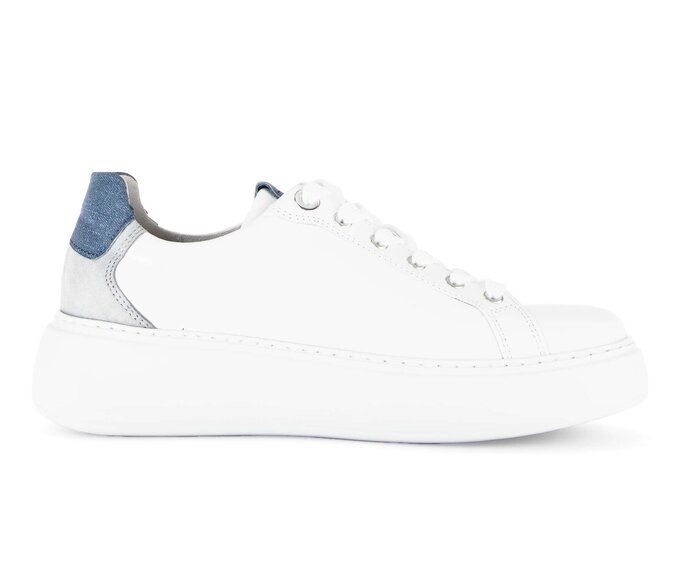 Gabor Sneaker Low Weiß - Materialmix Leder