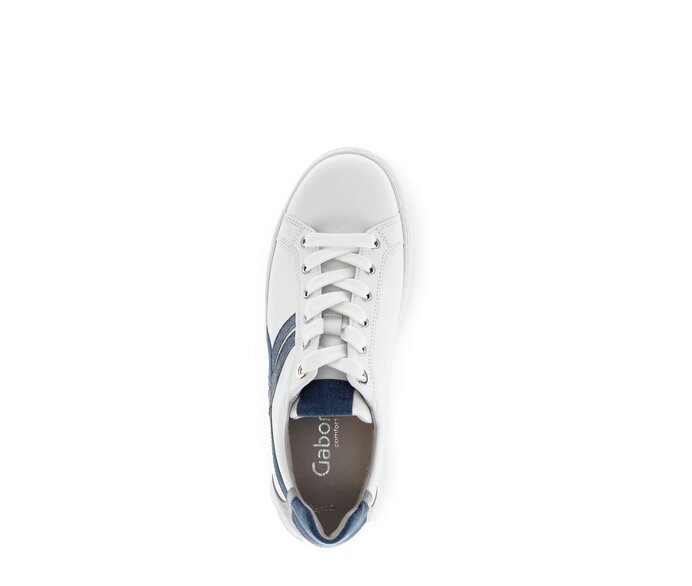 Gabor Sneaker Low Weiß - Materialmix Leder