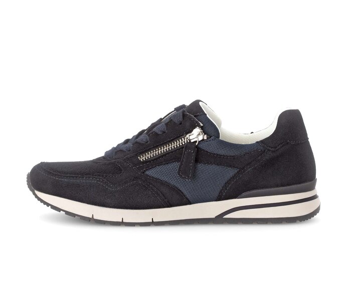 Gabor Sneaker Low Blau - Materialmix Leder/Lederimitat