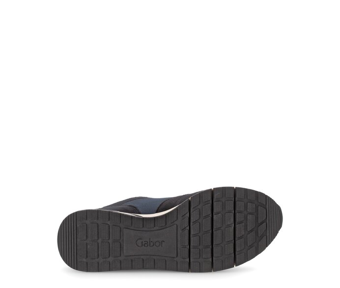 Gabor Sneaker Low Blau - Materialmix Leder/Lederimitat