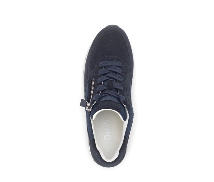 Gabor Sneaker Low Blau - Materialmix Leder/Lederimitat