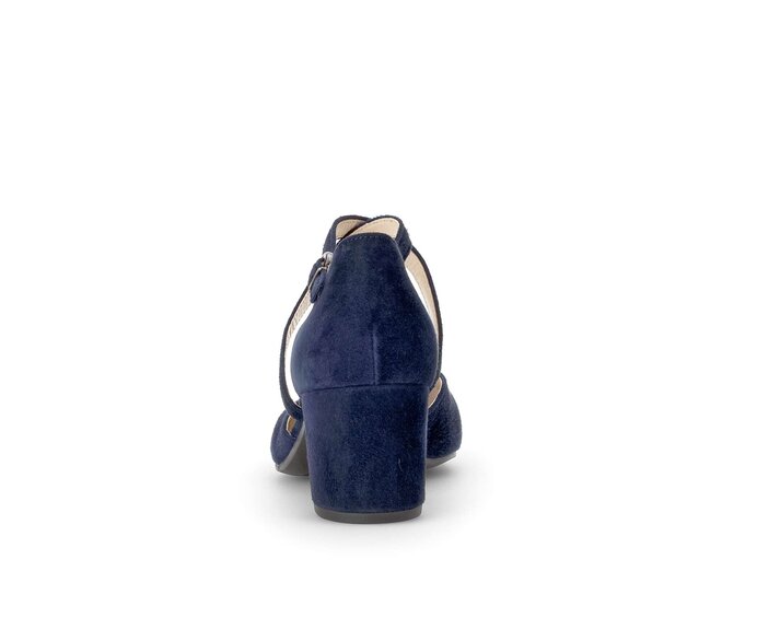 Gabor Spangenpumps Blau - Rauleder