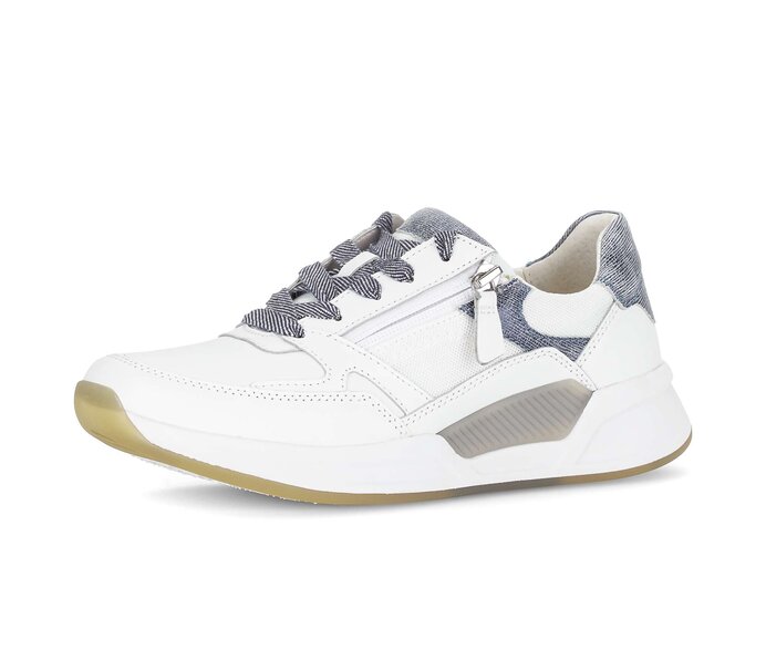 Gabor Sneaker Low Weiß - Materialmix Leder/Lederimitat