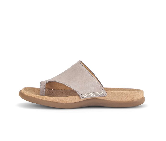Gabor Zehentrenner Beige - Rauleder