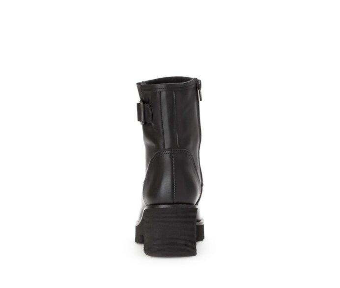 Gabor Plateau Stiefelette Schwarz - Glattleder