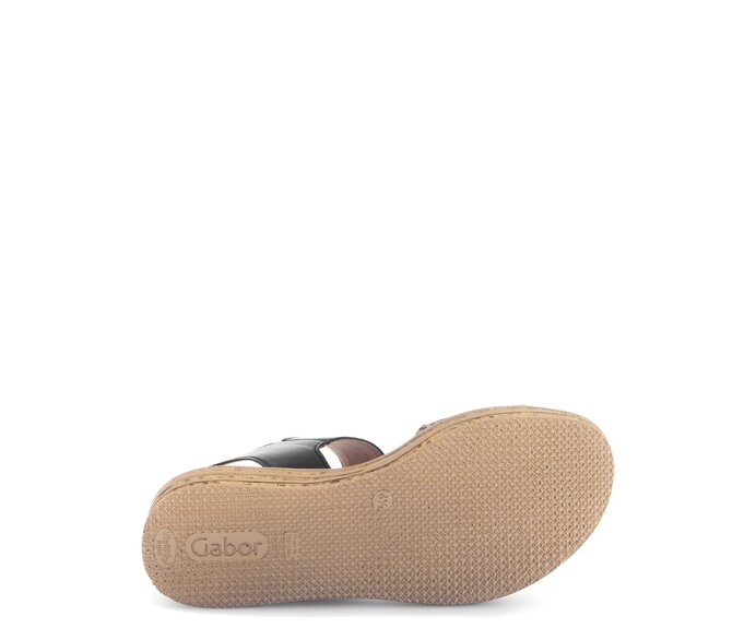 Gabor Plateau Sandale Beige - Materialmix Lederimitat