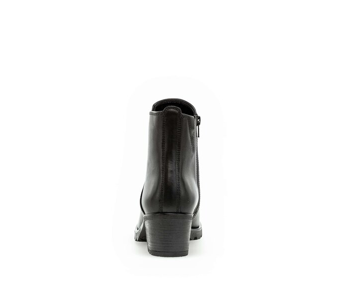 Gabor Plateau Stiefelette Schwarz - Glattleder