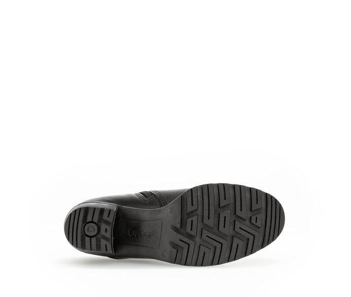 Gabor Plateau Stiefelette Schwarz - Glattleder
