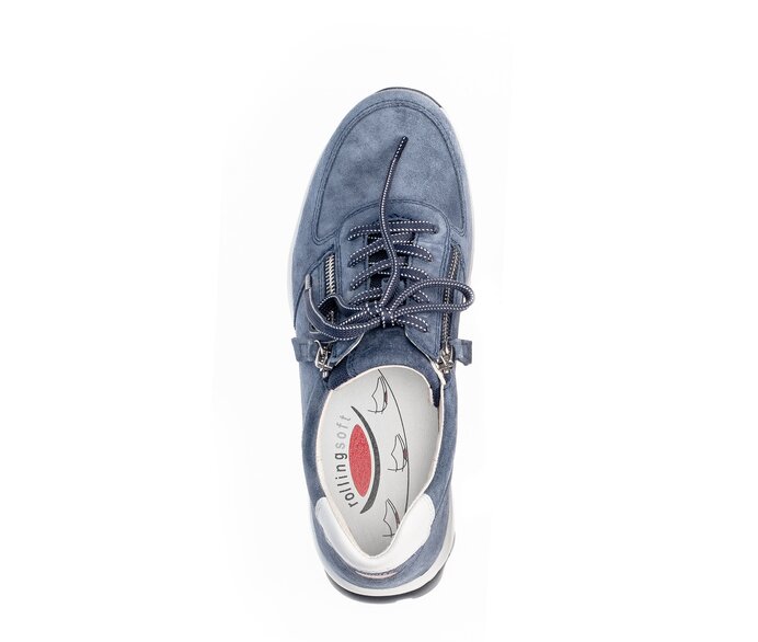 Gabor Sneaker Low Blau - Rauleder