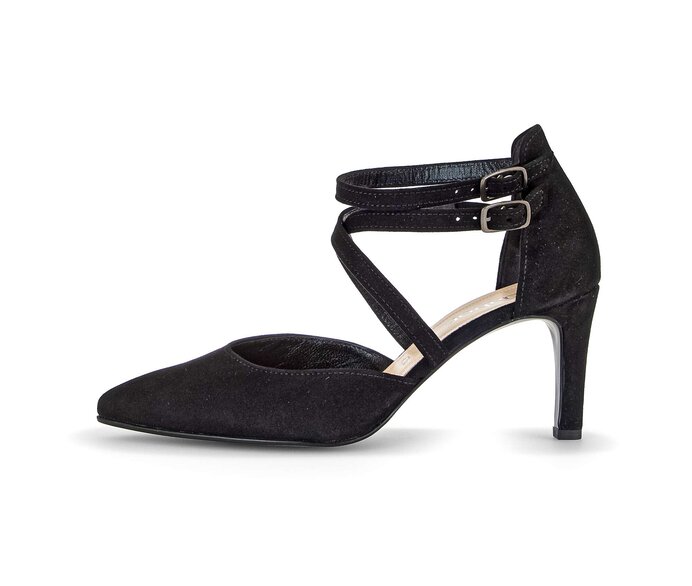 Gabor Spangenpumps Schwarz - Rauleder