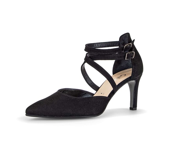 Gabor Spangenpumps Schwarz - Rauleder