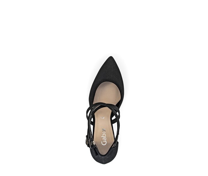 Gabor Spangenpumps Schwarz - Rauleder