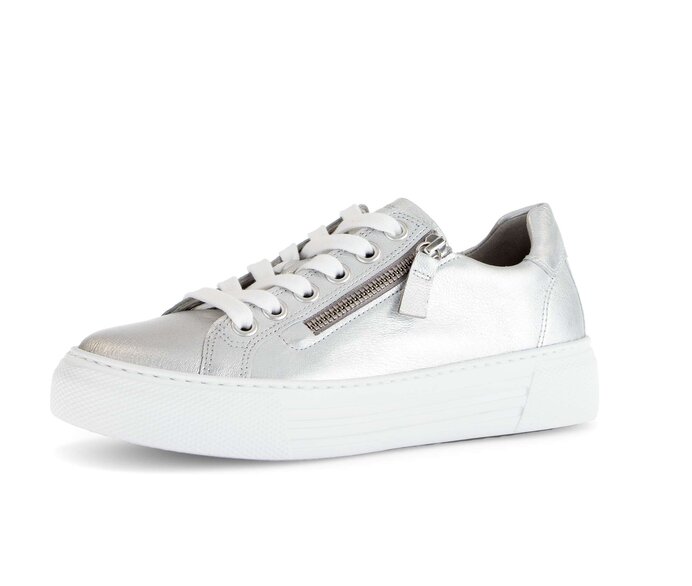 Gabor Sneaker Low Silber - Effektleder