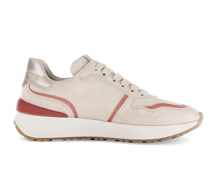 Gabor Sneaker Low Beige - Materialmix Leder