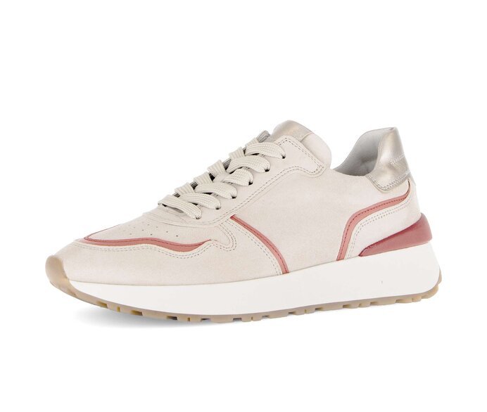 Gabor Sneaker Low Beige - Materialmix Leder
