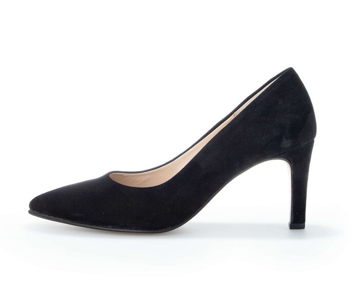 Gabor Eleganter Pumps Schwarz - Rauleder