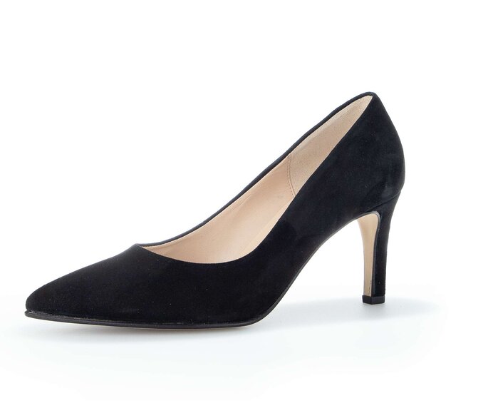 Gabor Eleganter Pumps Schwarz - Rauleder