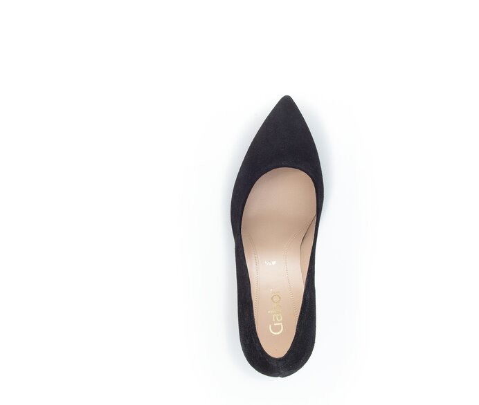 Gabor Eleganter Pumps Schwarz - Rauleder