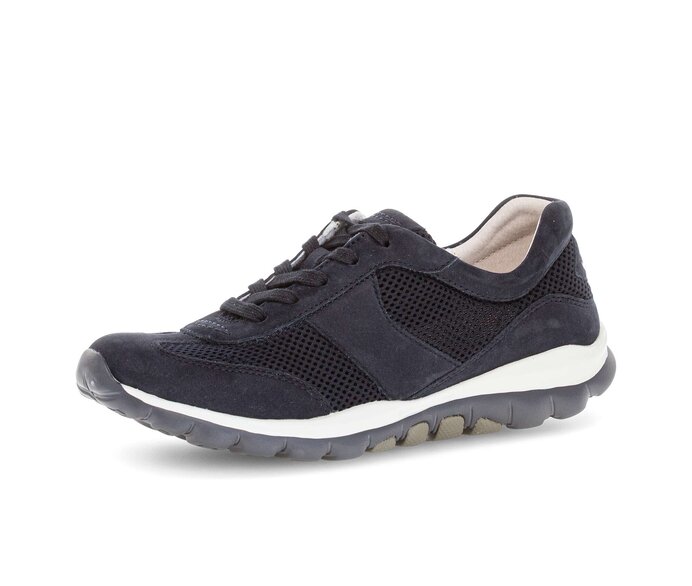 Gabor Sneaker Low Blau - Materialmix Leder/Lederimitat
