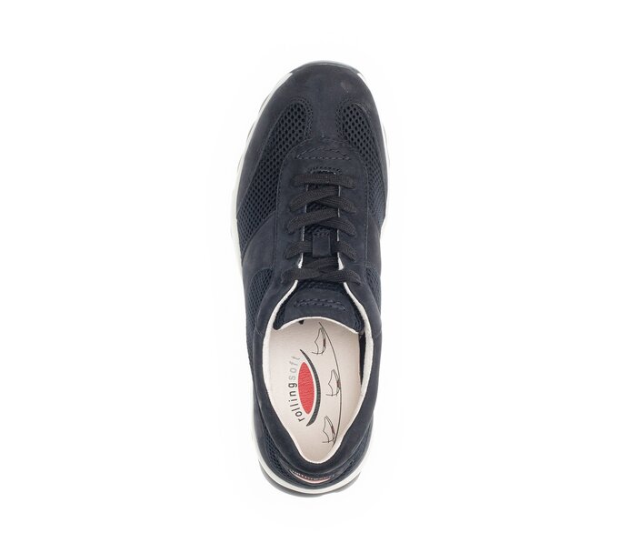 Gabor Sneaker Low Blau - Materialmix Leder/Lederimitat