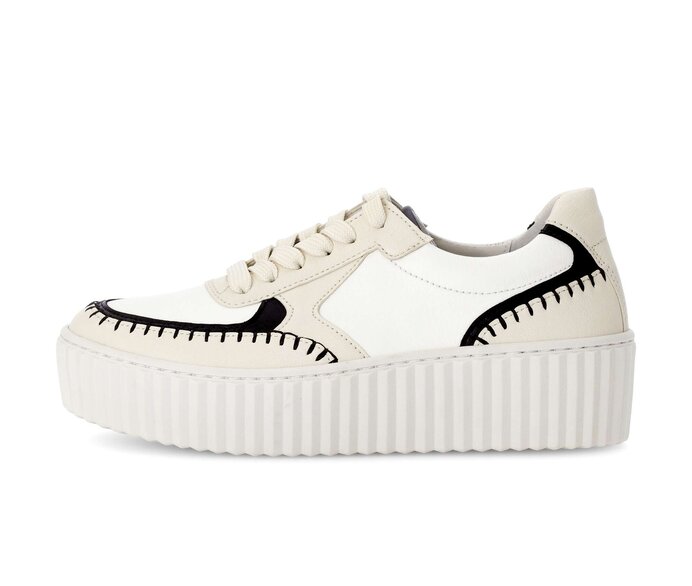Gabor Sneaker Low Beige - Materialmix Leder