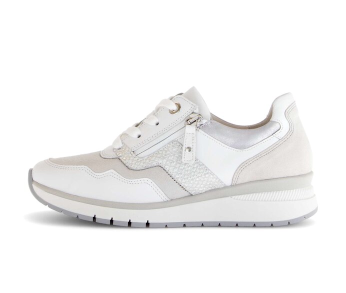 Gabor Sneaker Low Weiß - Materialmix Leder/Lederimitat