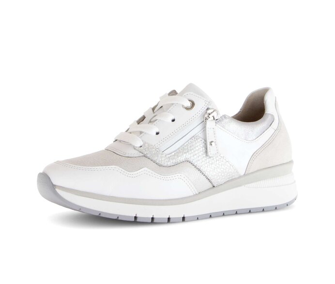 Gabor Sneaker Low Weiß - Materialmix Leder/Lederimitat