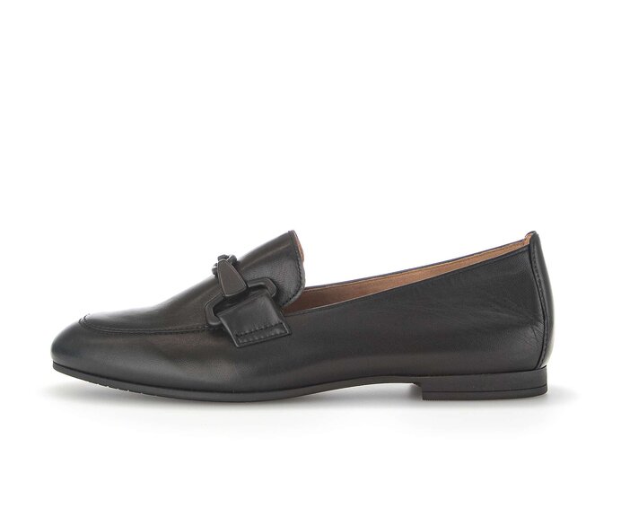 Gabor Slipper Schwarz - Glattleder