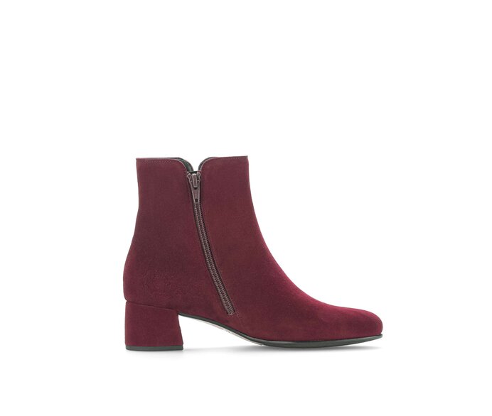 Gabor Elegante Stiefelette Rot - Rauleder