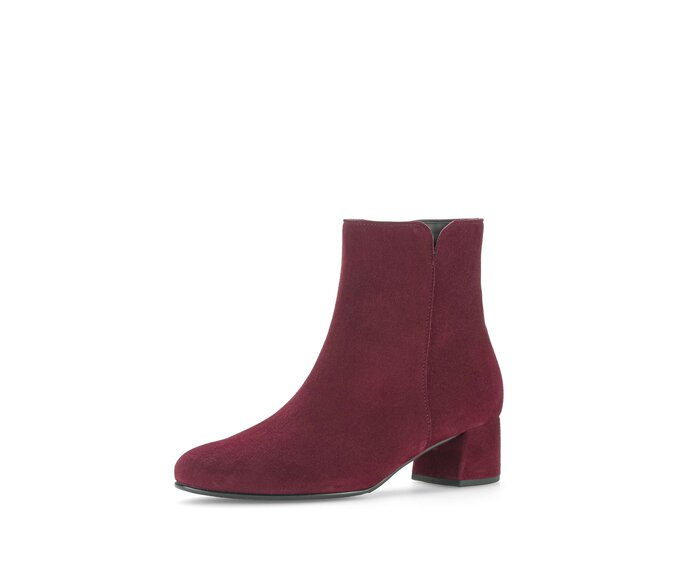 Gabor Elegante Stiefelette Rot - Rauleder