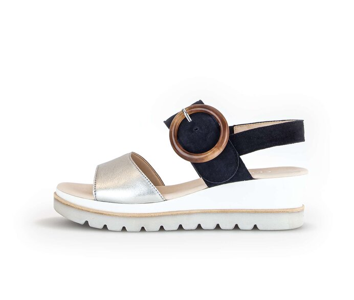 Gabor Keilsandalette Multicolour - Materialmix Leder