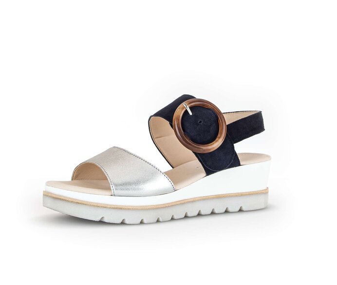 Gabor Keilsandalette Multicolour - Materialmix Leder