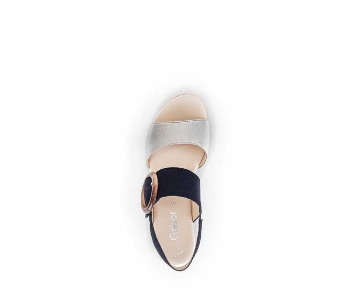 Gabor Keilsandalette Multicolour - Materialmix Leder